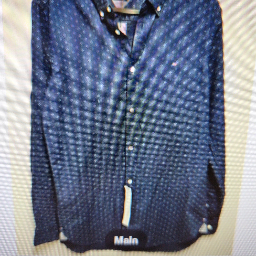 Tommy Hilfiger‎ Navy Patterned Button Down Shirt